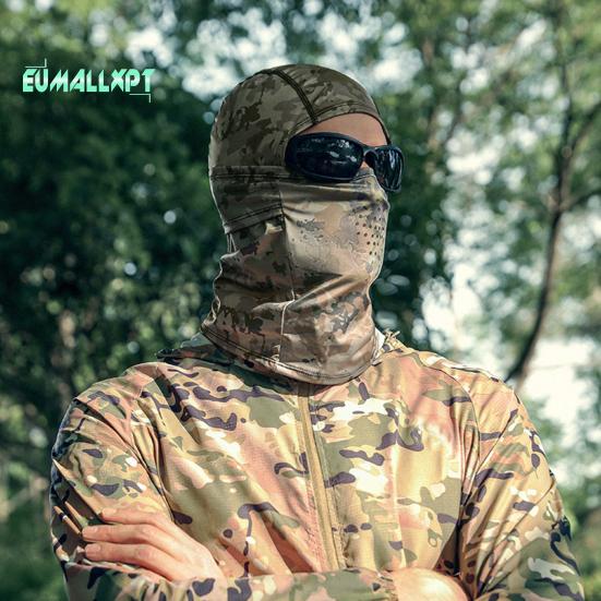 Солнцезащитный крем для лица, защита от ультрафиолета, очень мягкая дышащая ткань, поглощающая пот, ледяной шелк, эластичный защитный чехол для лица для мужчин