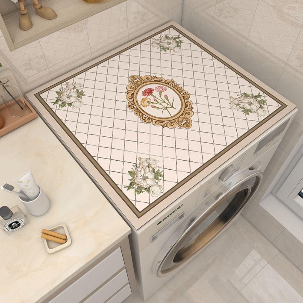 Absorbent Fridge Top Mat Printed Table Pad Microwave Oven Protecor Floor Mat Home