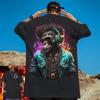 Летние футболки с коротким рукавом, футболки с принтом Gorilla 3D для мужчин, быстросохнущие спортивные рубашки, винтажные свободные футболки больших размеров, мужская одежда