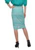 Moomaya Poly Spandex Skirt Printed Pencil Skirt Plus Size Summer Wear