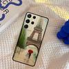 Red Umbrella Eiffel Tower Phone Case For Samsung Galaxy S25 Ultra S9 S10 S20 S22 S21 S23 Plus S24 FE Portector Cover