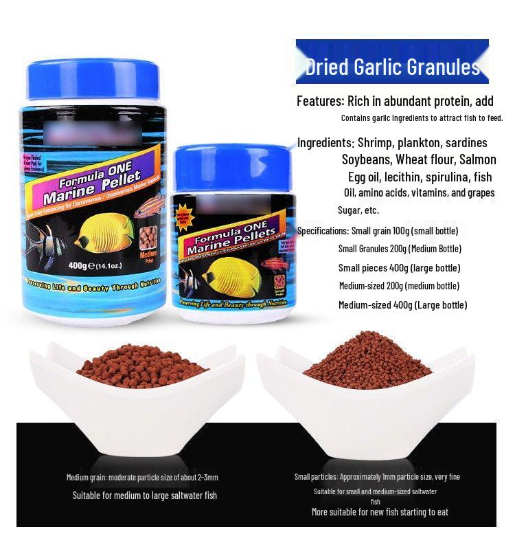 US Ocean Saltwater Fish Food: Brine Shrimp & Spirulina Flakes & Pellets