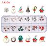 Claus Manicure Accessories Christmas Nail Charms Christmas Nail Decorations Party Nail Rhinestones