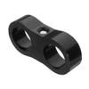 8pcs AN4 11MM Braided Hose Separator Clamp Fitting Adapter Bracket Black
