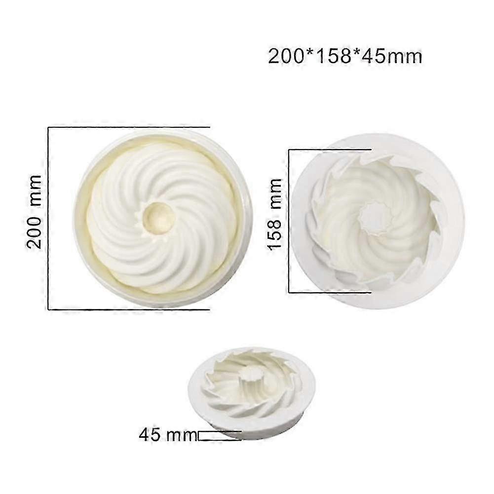 Optimized Silicone Cake Pan, Non-Stick Spiral Design for Baking & Kitchen Use