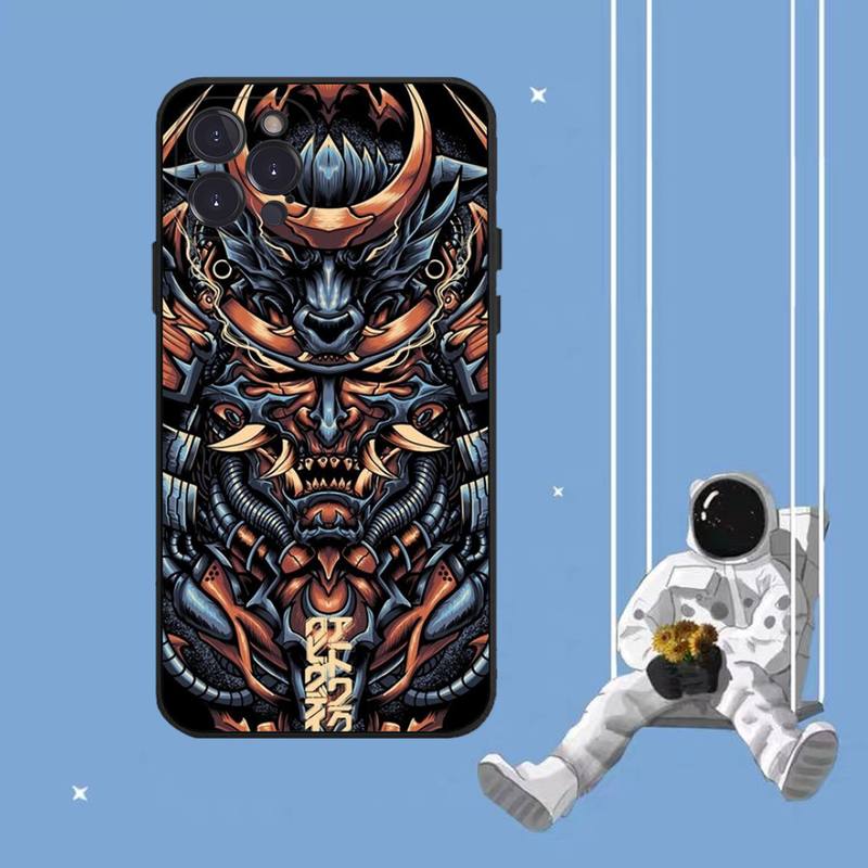 Чехол для телефона с маской самурая они для iPhone Samsung Galaxy Redmi Xiaomi Oppo OnePlus Note SA 7 8 9 10 11 12 13 14 20 21 22 23 53 54 Pro Max Plus Ultra