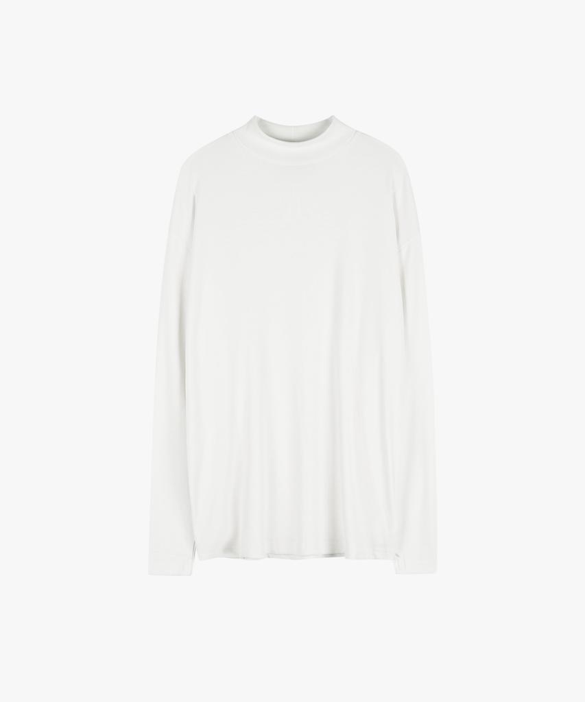 ESN Half Turtleneck Knit T-Shirt Off-White