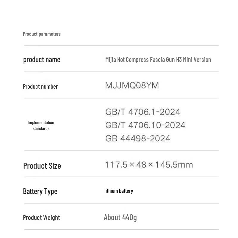 Массажный пистолет Xiaomi H3 Mini с подогревом, штекер CN (адаптер в комплекте)
