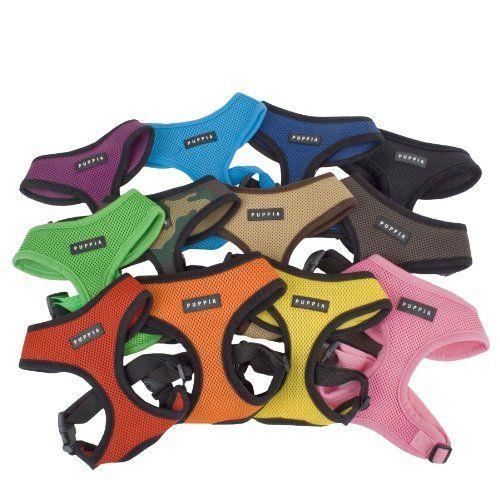 Harnais - Puppia - Rose - Taille L - 100% Polyester - Réglable Et Confortable