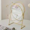 360° Rotatable Nordic Makeup Mirror Iron Frame Desktop Stand Mirror Vanity Mirror  Makeup Tools