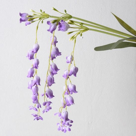 42,5" Длинный Стебель Ландыша Искусственная Подвесная Гирлянда из Цветов Ландыша для Высокой Вазы Свадебное Мероприятие Декор Заднего Плана Патио Садовая Комната