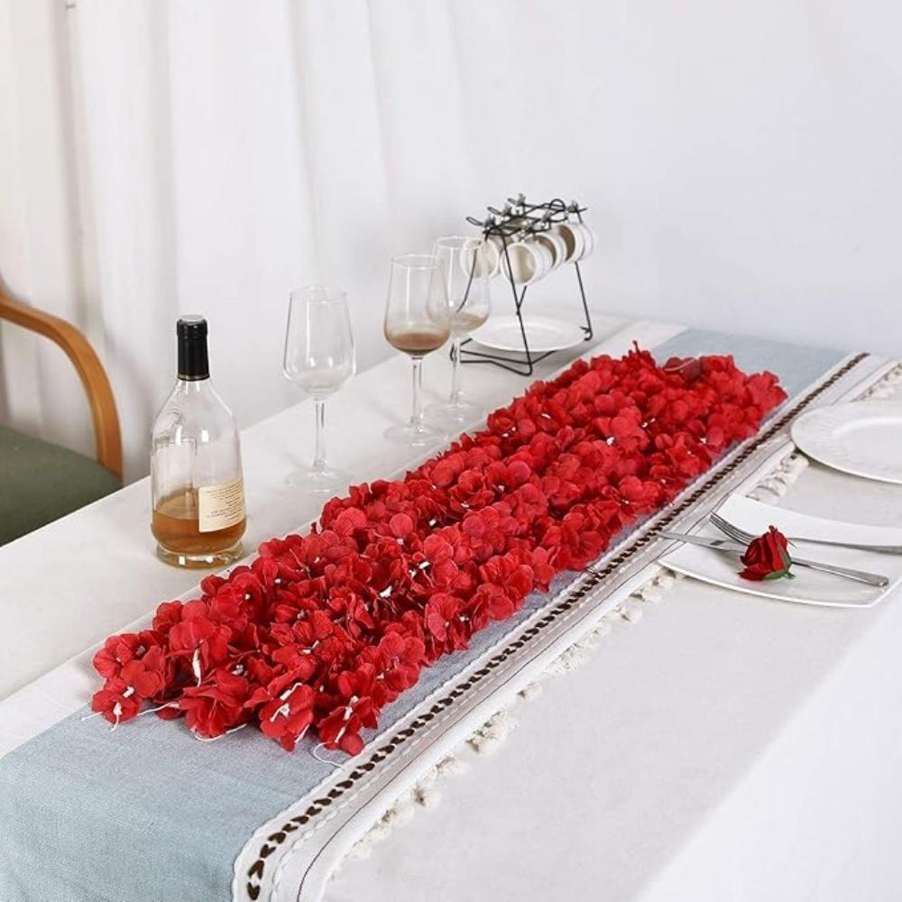 10 Pcs Artificial Flowers Garland 100cm Silk Flowers Fake Wisteria Hanging Flowers Garlands Vine for Party Wedding Garden Decoration