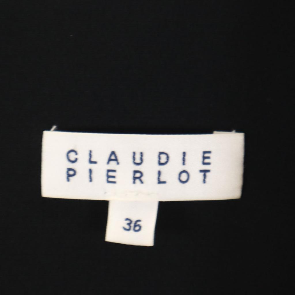 Claudie Pierlot Платье длиной до колена с рукавом три четверти и оборкой по подолу 36 Женщины Б/У
