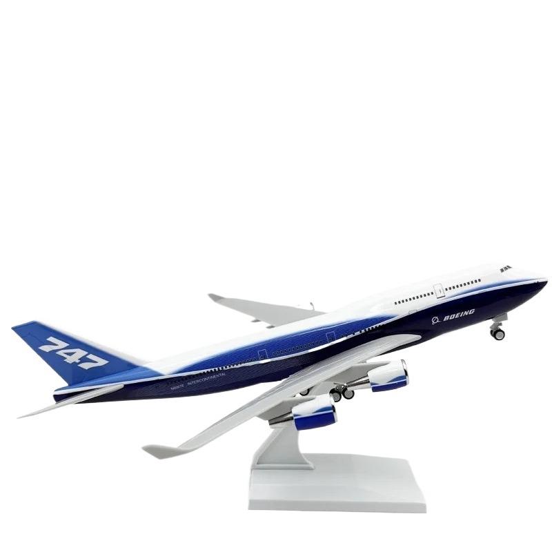 1/250 Scale 747 30cm Original Model B747 Prototype Airways Airplane Model Resin Diecast Aircraft Model Kit with Wheels for Plane