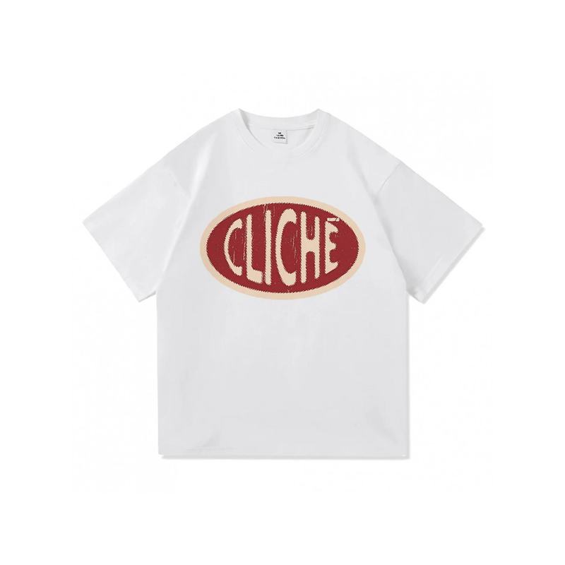 Men'S Vintage Lost Americana Album T-Shirt | Retro 90s Inspired Oversized Red Cliche Print, Heavyweight Casual Crew Neck, All-Season Fit, Harajuku