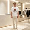 Breathable Crew Neck Unisex WoUnisex Summer Casual Fashion Streetwear Novelty Tee Cotton  T-shirts Cartoon Fun Print A Must-have Gift
