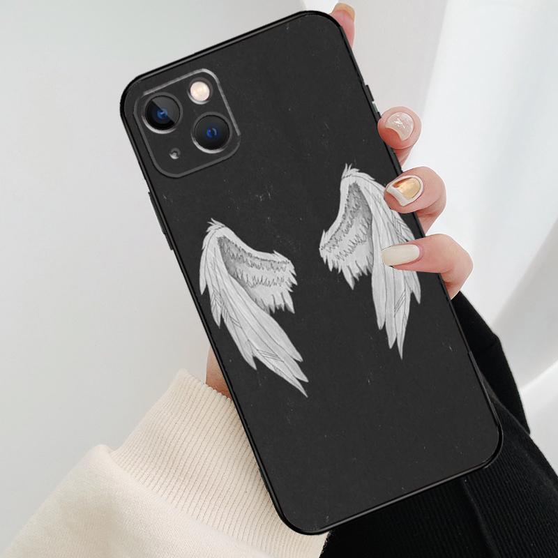Фантазийный чехол для телефона с крыльями ангела для iPhone 17 Pro Max 15 14 13 11 12 16 Pro Max mini 15 16 Plus 16e 17 Air