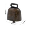 2Pcs Cow Horse Sheep Grazing Copper Bells Cattle Farm Animal Copper Loud Bronze Bell Loud Crisp Spread Farther Loud Grazing