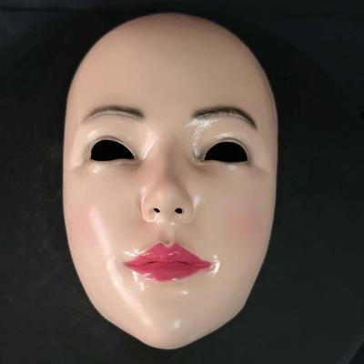 Половина лица красивая женская латексная маска, маска для вечеринки