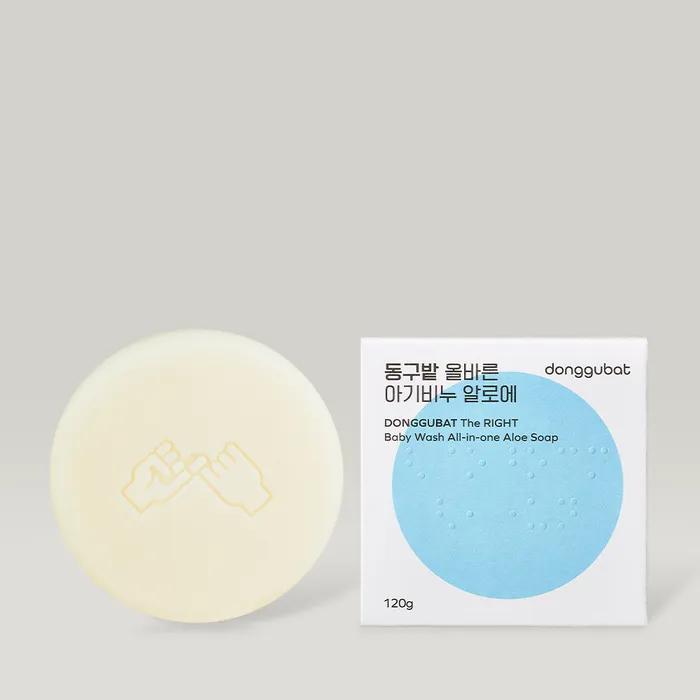 [Zero Waste] Donggubat All-in-One Baby Soap Aloe Natural Soap Mildly Acidic