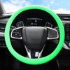 Силиконовый чехол на руль, однотонный, износостойкий, нескользящий дизайн, простая установка, универсальный защитный чехол на руль.
