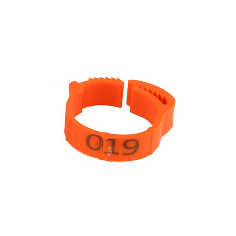25 Pcs Chicken Foot Ring Adjustable Size Poultry Leg Digital Label Buckle Ring Plastic Chick Duck Goose Farm Equipment 6 Colors