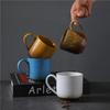 Retro Ceramic Coffee Cup High Value Couple Water Cup Coarse Pottery Afternoon Tea Hot Cup