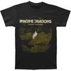 Ретро Футболка с изображением группы Imagine Dragons Независимая рок-группа из США Ретро в американском стиле Свободная мужская футболка