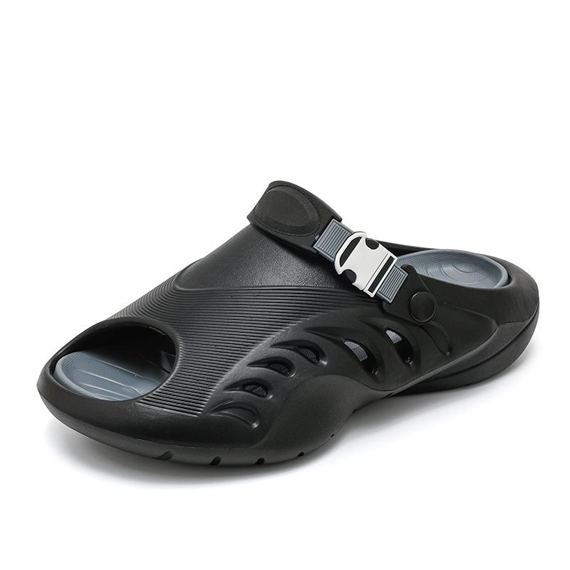 Модные летние мужские сандалии-клоги высокого качества для дома, сада, улицы, пляжа, из ЭВА, повседневные, с отверстиями, нескользящие, на платформе, шлепанцы zapatos
