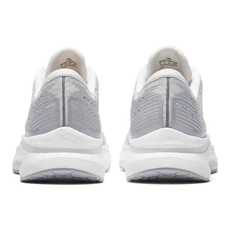 Anta Champion Running Shoes Lite Shock Absorption Slip Resistant Durable Low Top Men Sneakers Gray White 112335581S-1