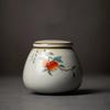 Ретро-керамическая чайная кабина Ru Kiln с милым рисунком кошки, переносная герметичная упаковка для чайных листьев, дорожная коробка для хранения чайных пакетиков, органайзер для специй
