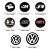 2025 Горячий 45 мм/50 мм Автомобильный Алюминиевый Значок Рулевое Колесо Логотип Декоративная Наклейка Для Volkswagen VW R Line GTI Golf 5 7 Tiguan Caddy Passat