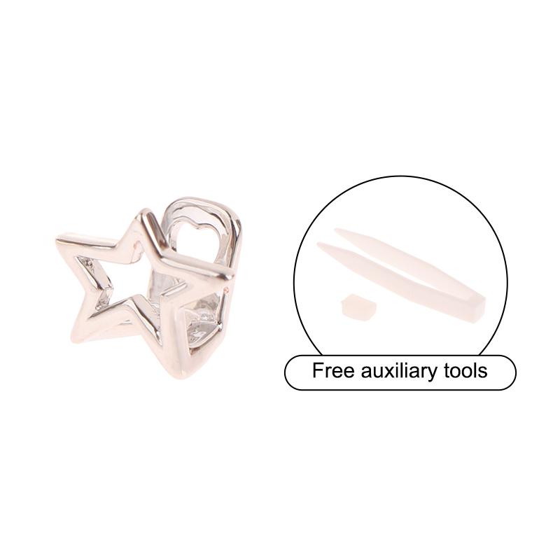 Хип-хоп одиночные зубные гриллзы колпачки для зубов панк металлический гриллз колпачки для косплея вечерние зубные гриллзы украшения для зубов