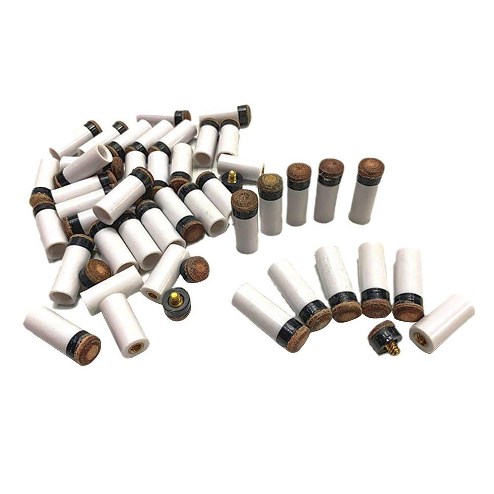 5 шт./упак. кий для пула, наконечник для бильярдного кия, навинчивающиеся наконечники, наконечники для палок, новый сменный наконечник для снукерного кия