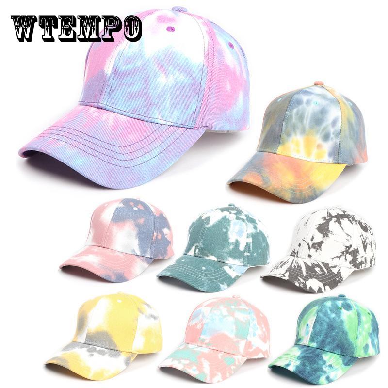Бейсболки унисекс с градиентным принтом Tie-Dye, регулируемые, легкие, из полиэстера, спортивные, солнцезащитные шляпы с полосатым узором, модная уличная одежда на все случаи жизни