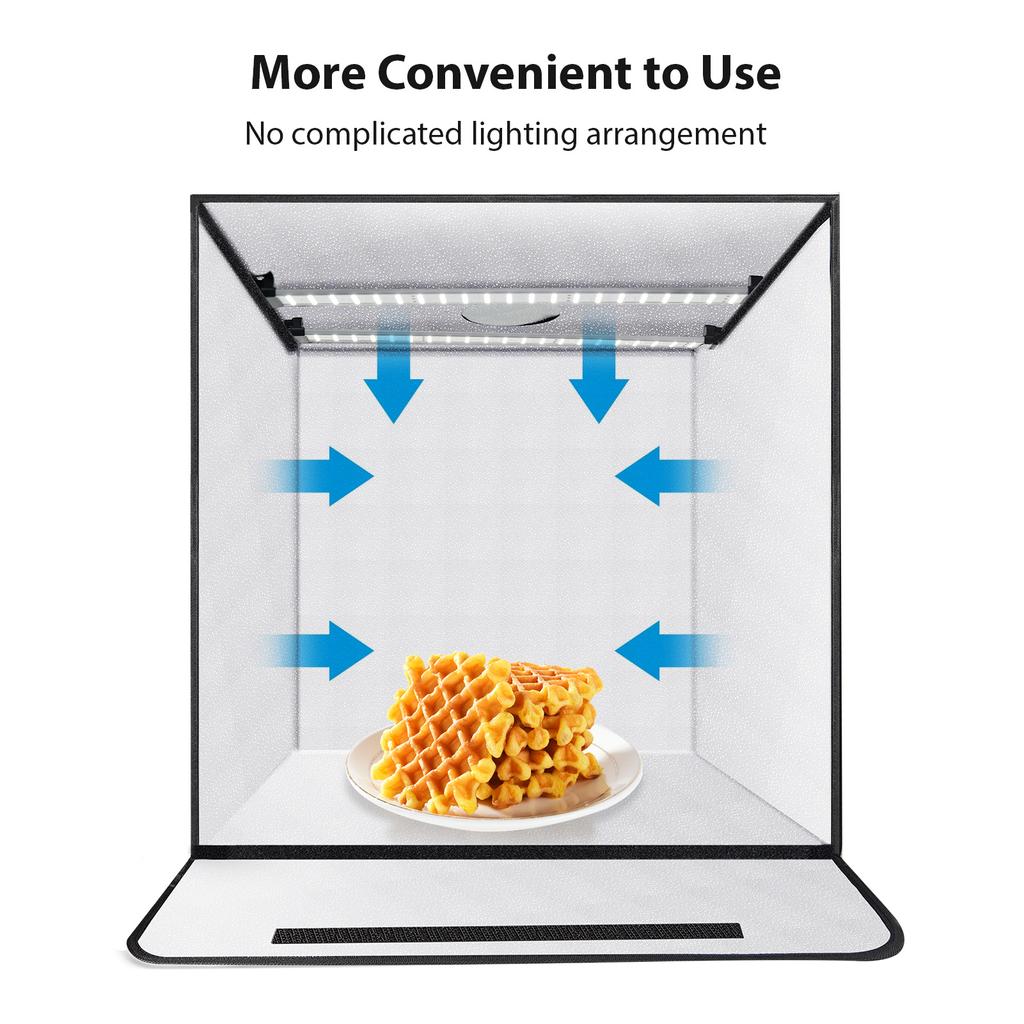 60*60*60 см складной светодиодный световой тент настольный фотостудия световой короб софтбокс 3200K-5500K плавный