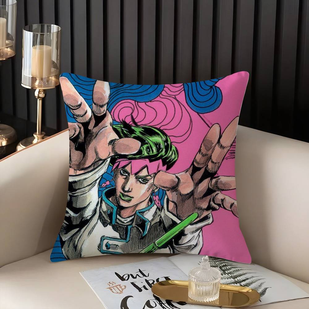 Чехол для подушки J-JoJo B-Bizarre Adventure Домашний Общежитие Спинка стула Короткий плюш Двусторонняя печать Офис Подушка для сна