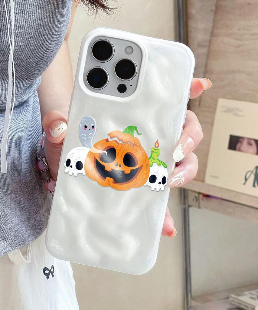 Чехол для Apple iPhone 17 11 15 Pro Max 14 Plus 13 12 16 Ударопрочный Защитный Чехол Силиконовый Funda Чехол для Телефона Хэллоуин Мультяшный