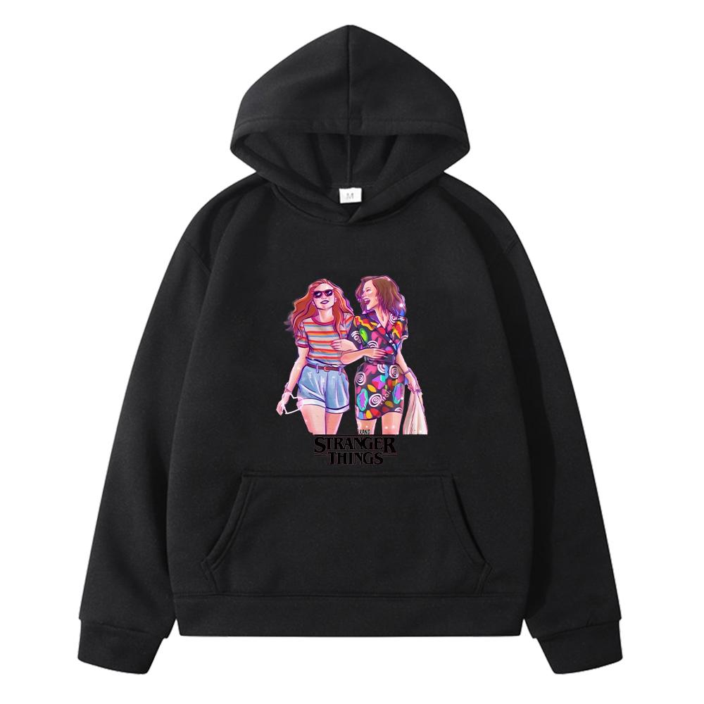 Autumn Stranger Things Print Anime Hoodie Fleece Sweatshirt Kawaii Jacket Hoodies Boys Pullover Y2k Sudadera Kids Clothes Girls