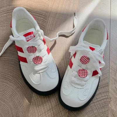 Ретро нишевые женские летние маленькие белые туфли универсальные дышащие повседневные кеды