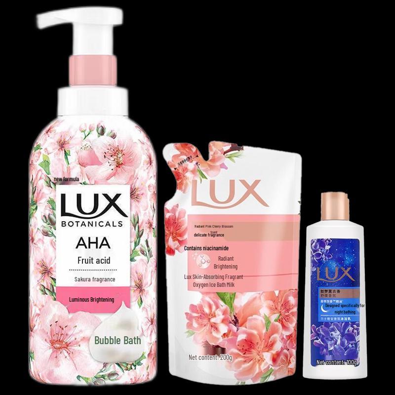 LUX Plant Essence Cherry Blossom Scented Shower Gel Set