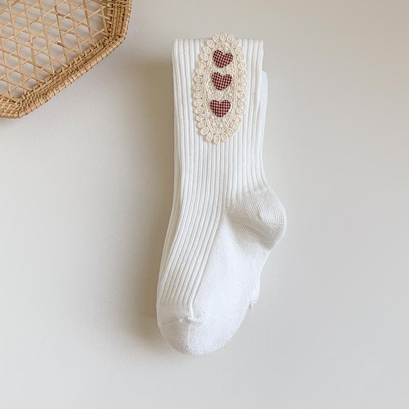 Warm Knitted Girls Pantyhose Spring Autumn Cotton Baby Tights Heart Flower Girls Leggings Kids Children Tights