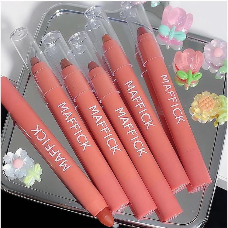 Lipstick Pen Outlines Lips Naturally Brightening Color Waterproof Lipstick Non-stick Cup Moisturizing Hydrating Lipstick Long-lasting Setting Makeup