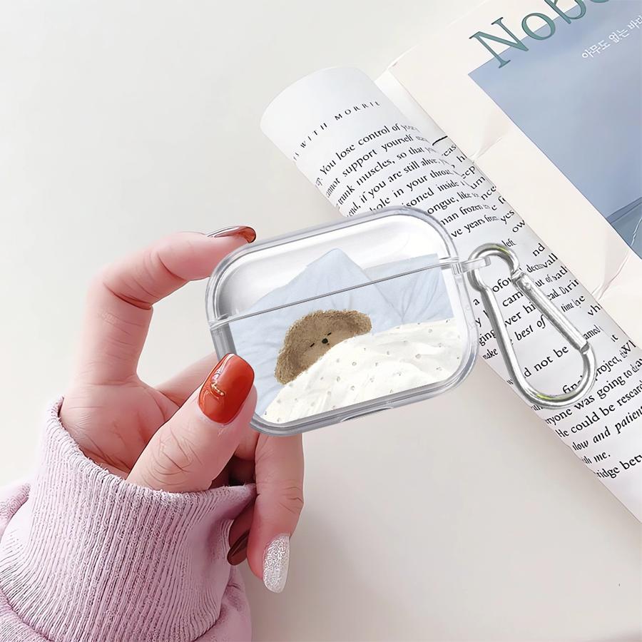 Прозрачный чехол для наушников Cover Case Для Airpods Pro3 Pro2 2 Pro 1 3 4 Мультяшная собака