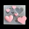 3D Lovely Heart Shape Silicone Mold Diy Jewelry Earrings Pendant Tools Kitchen Cake Baking Decoration Chocolate Mold
