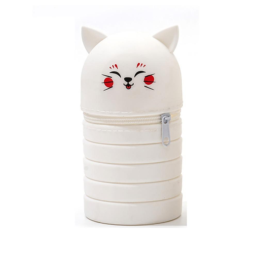 Силиконовый мешок для хранения канцелярских товаров, пенал в форме мультяшного животного, высококачественный силиконовый пенал