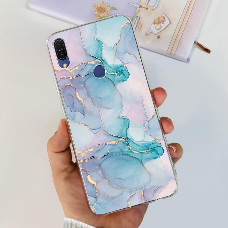 Чехол 5.99" для Asus Zenfone Max Pro (М1) ZB601KL ZB602K Чехол X00TDB Модный узор Прозрачный Мягкий Силикон Fundas Задняя крышка телефона