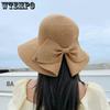 WTEMPO Large Bow Casual Breathable Bow Sun Hats Simple Elegant Women's Summer Wide Brim Versatile Sunscreen Outdoor Bucket Hats