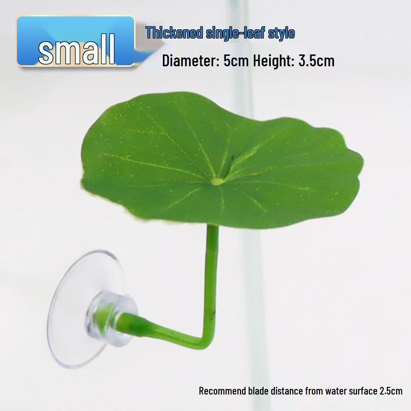 Lotus Leaf Resting Bed for Fish Tanks - Simulated Aquatic Plant Decor