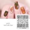 Nature 064 Nail Stamping Plate Leaves Texture Image Nail Print Template